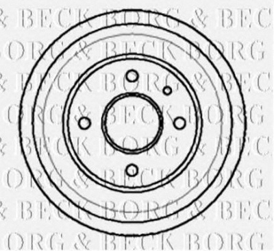 BORG & BECK bbr7013 -  Тормозной барабан